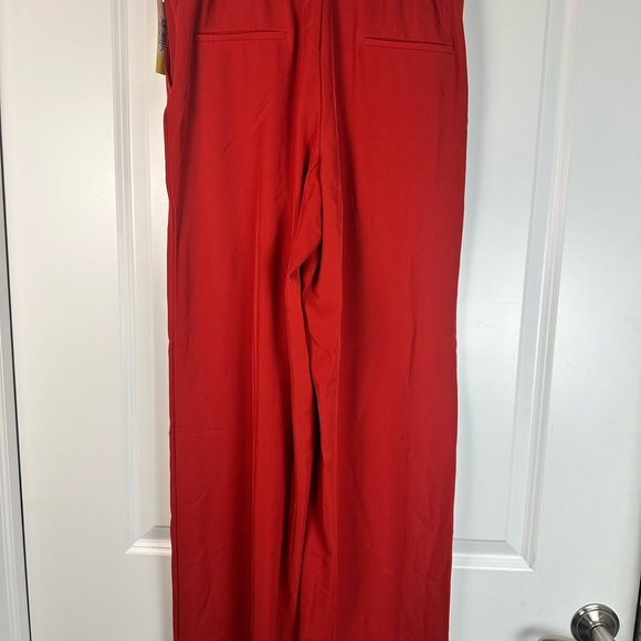 💌 SUMMERSALT Warm Red/Lava Wide‑Leg Pants – Size 8 - Picture 10 of 11